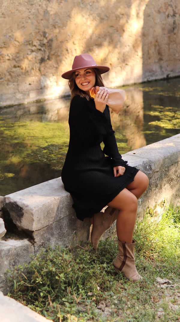 Vestido malha "LE CROISSANT"