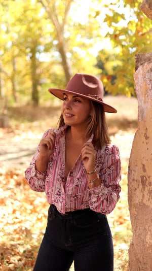 Camisa "Wild Rose"