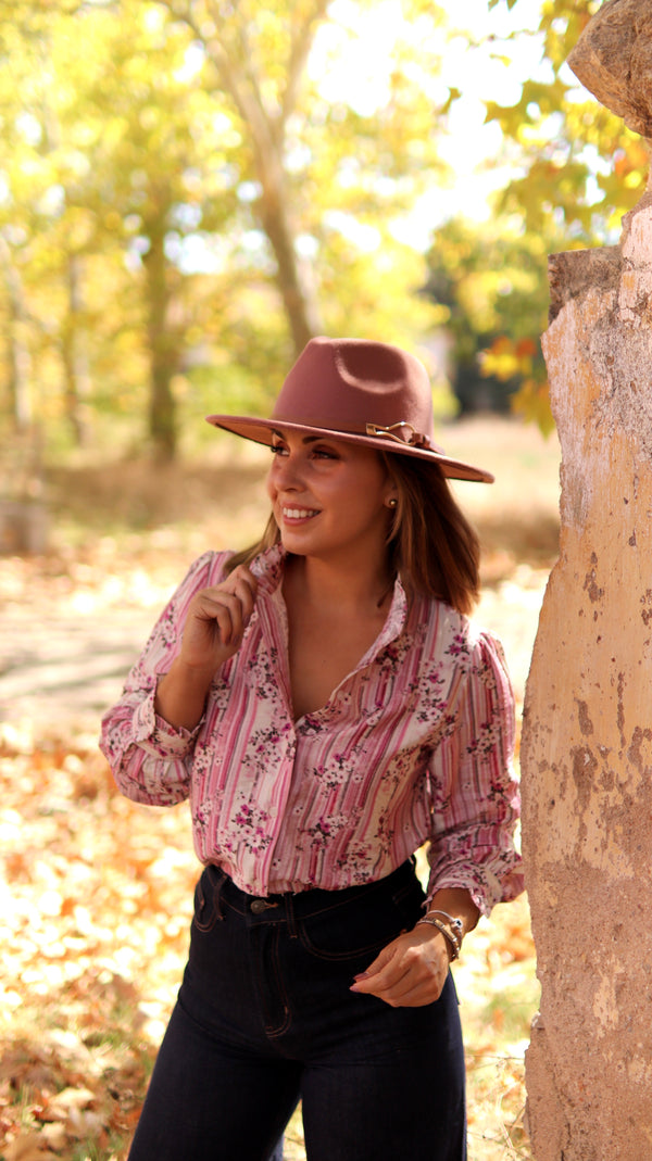 Camisa "Wild Rose"