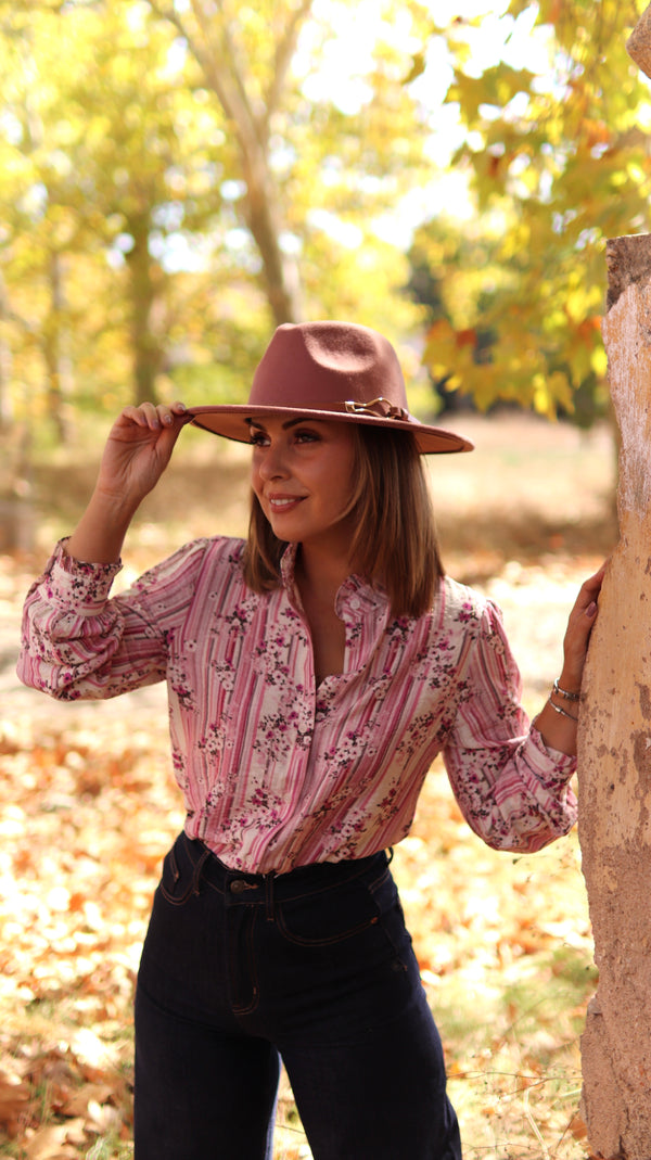 Camisa "Wild Rose"