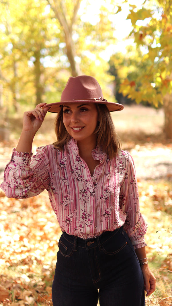 Camisa "Wild Rose"