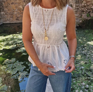 Túnica Peplum “Luz de Agosto”